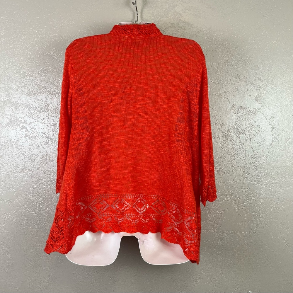 5/$30 Cato women 3/4 sleeve open sweater cardigan size‎ large - Picture 4 of 16